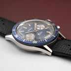 Orator Aqua Long Scuba Diver Chronograph Blue 20 ATM Ref 2501 from 1960s