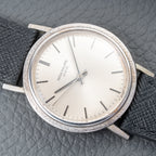 Patek Philippe Automatic Back-Winder Sigma Dial 18K White Gold Bark Finish Ref. 3569 from 1970s