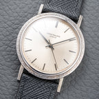 Patek Philippe Automatic Back-Winder Sigma Dial 18K White Gold Bark Finish Ref. 3569 from 1970s
