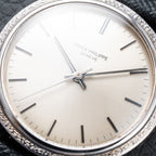 Patek Philippe Automatic Back-Winder Sigma Dial 18K White Gold Bark Finish Ref. 3569 from 1970s