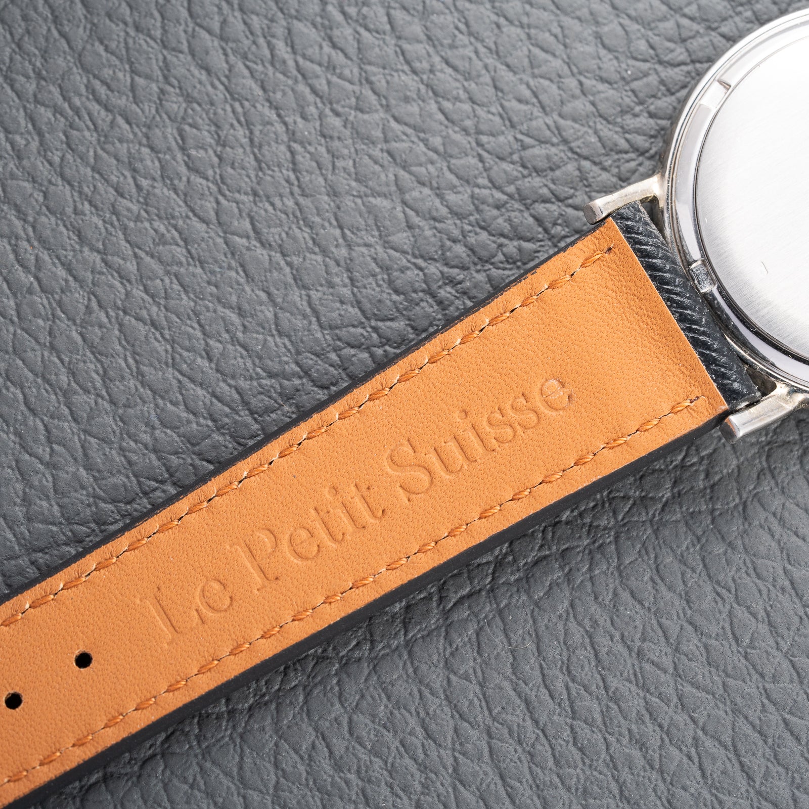 Patek Philippe Automatic Back-Winder Sigma Dial 18K White Gold Bark Finish Ref. 3569 from 1970s