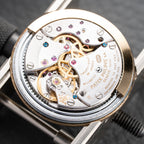 Patek Philippe Automatic Back-Winder Sigma Dial 18K White Gold Bark Finish Ref. 3569 from 1970s