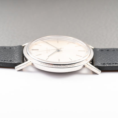 Patek Philippe Automatic Back-Winder Sigma Dial 18K White Gold Bark Finish Ref. 3569 from 1970s