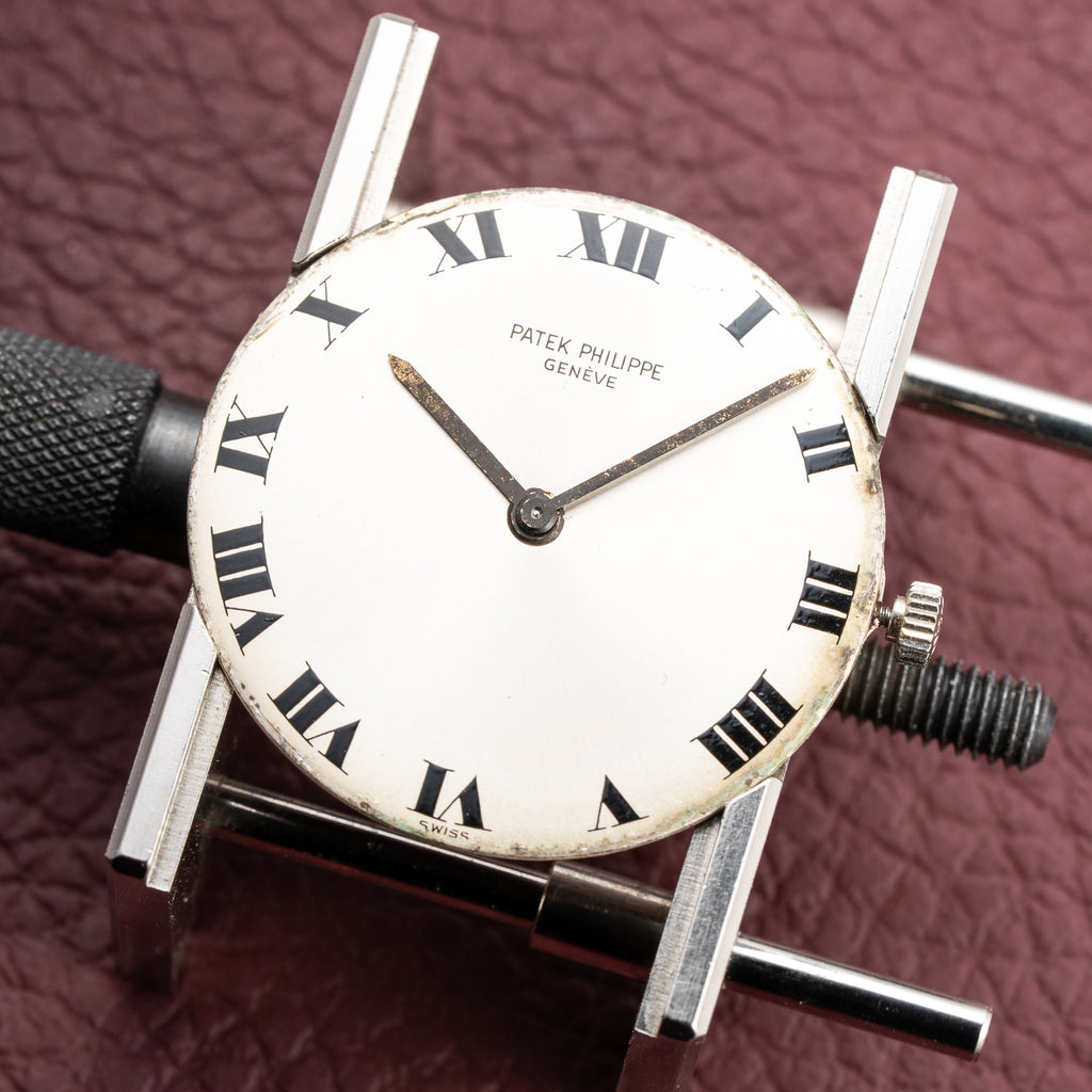 Patek Philippe Calatrava Ultra-Thin White Gold 18k Roman Dial Ref. 3512 from 1970s