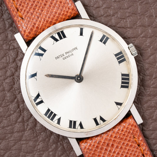 Patek Philippe Calatrava Ultra-Thin White Gold 18k Roman Dial Ref. 3512 from 1970s