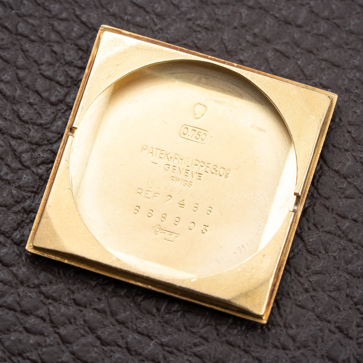 Patek Philippe Cioccolatone Square 18K Yellow Gold with Extract Ref. 2486 from 1954