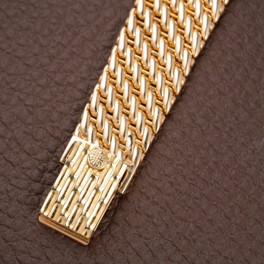 Patek Philippe Ellipse 18K Blue Dial Diamond Set Ref. 3849 from 1970s