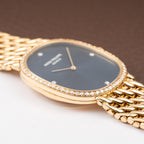 Patek Philippe Ellipse 18K Blue Dial Diamond Set Ref. 3849 from 1970s