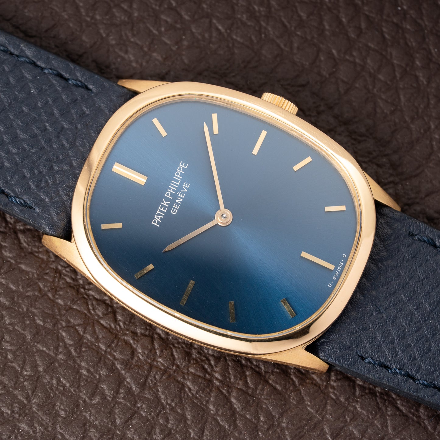 Patek Philippe Ellipse Blue Dial Ref 3546 from 1970s