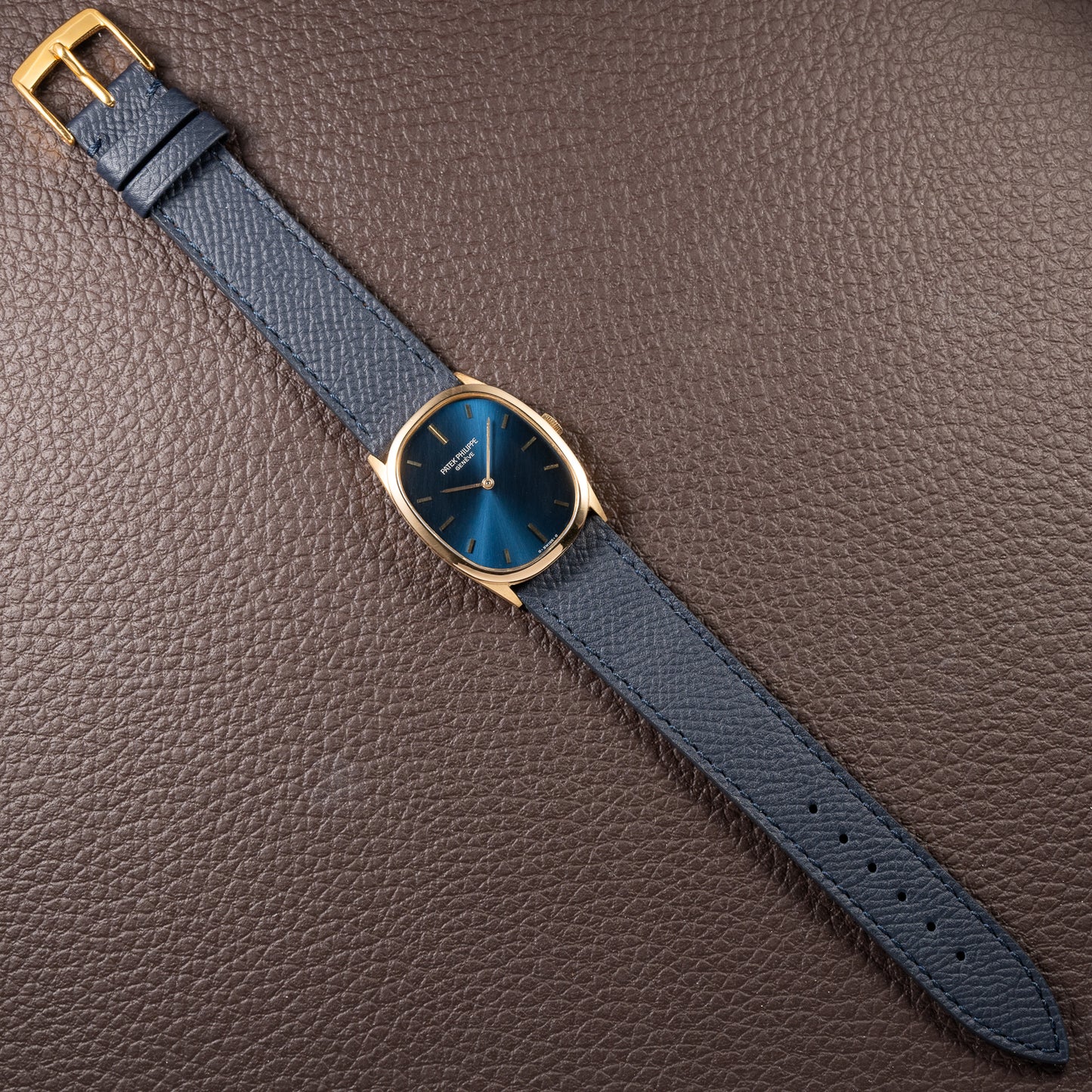 Patek Philippe Ellipse Blue Dial Ref 3546 from 1970s