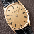 Patek Philippe Ellipse Champagne Textured Roman Dial 18K Yellow Gold Ref 3546 from 1970s