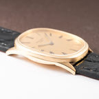 Patek Philippe Ellipse Champagne Textured Roman Dial 18K Yellow Gold Ref 3546 from 1970s