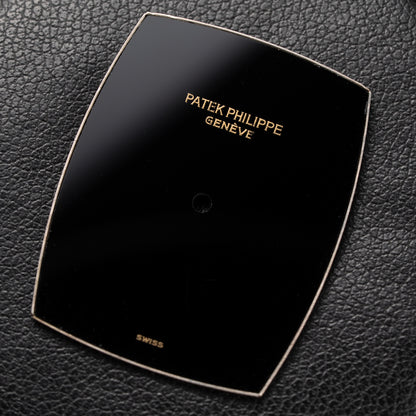 Patek Philippe Ellipse Onyx Black Dial 18k Yellow Gold Ref. 3632 from 1980s