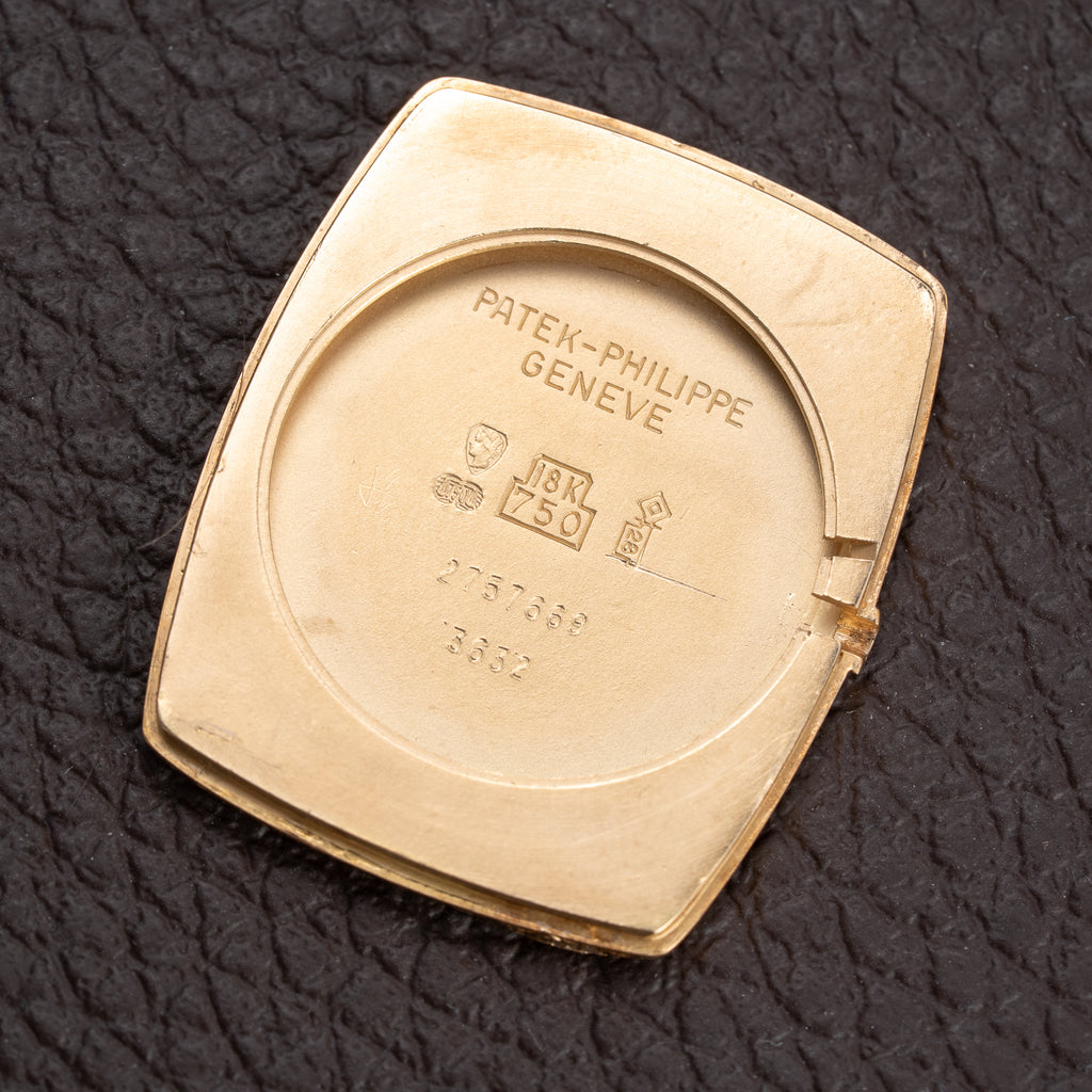 Patek Philippe Ellipse Onyx Black Dial 18k Yellow Gold Ref. 3632 from 1980s