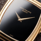 Patek Philippe Ellipse Onyx Black Dial 18k Yellow Gold Ref. 3632 from 1980s