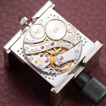 Patek Philippe Gondolo Haute Joaillerie Diamond Pavé Dial, Case & Bracelet 18k White Gold Ref 3733 From 1970s