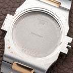 Patek Philippe Nautilus Gold/Steel White Cream Ceramic Sigma Dial Ref 3800 from 1980s