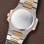 Patek Philippe Nautilus Gold/Steel White Cream Ceramic Sigma Dial Ref 3800 from 1980s