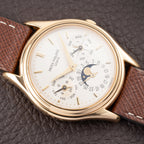 Patek Philippe Perpetual Calendar Calatrava 18K Yellow Gold Second Series Ref. 3940J circa 1992