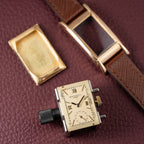 Patek Philippe Rectangular Cal 9'90 French Rose Gold Case from 1939
