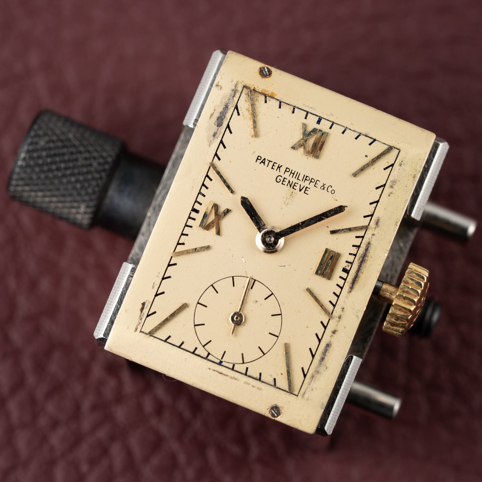 Patek Philippe Rectangular Cal 9'90 French Rose Gold Case from 1939