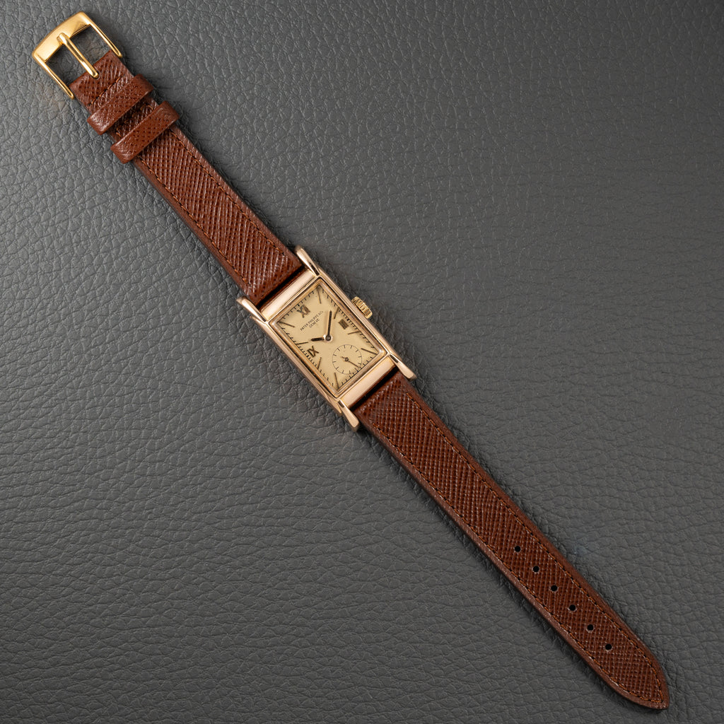 Patek Philippe Rectangular Cal 9'90 French Rose Gold Case from 1939