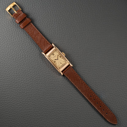 Patek Philippe Rectangular Cal 9'90 French Rose Gold Case from 1939