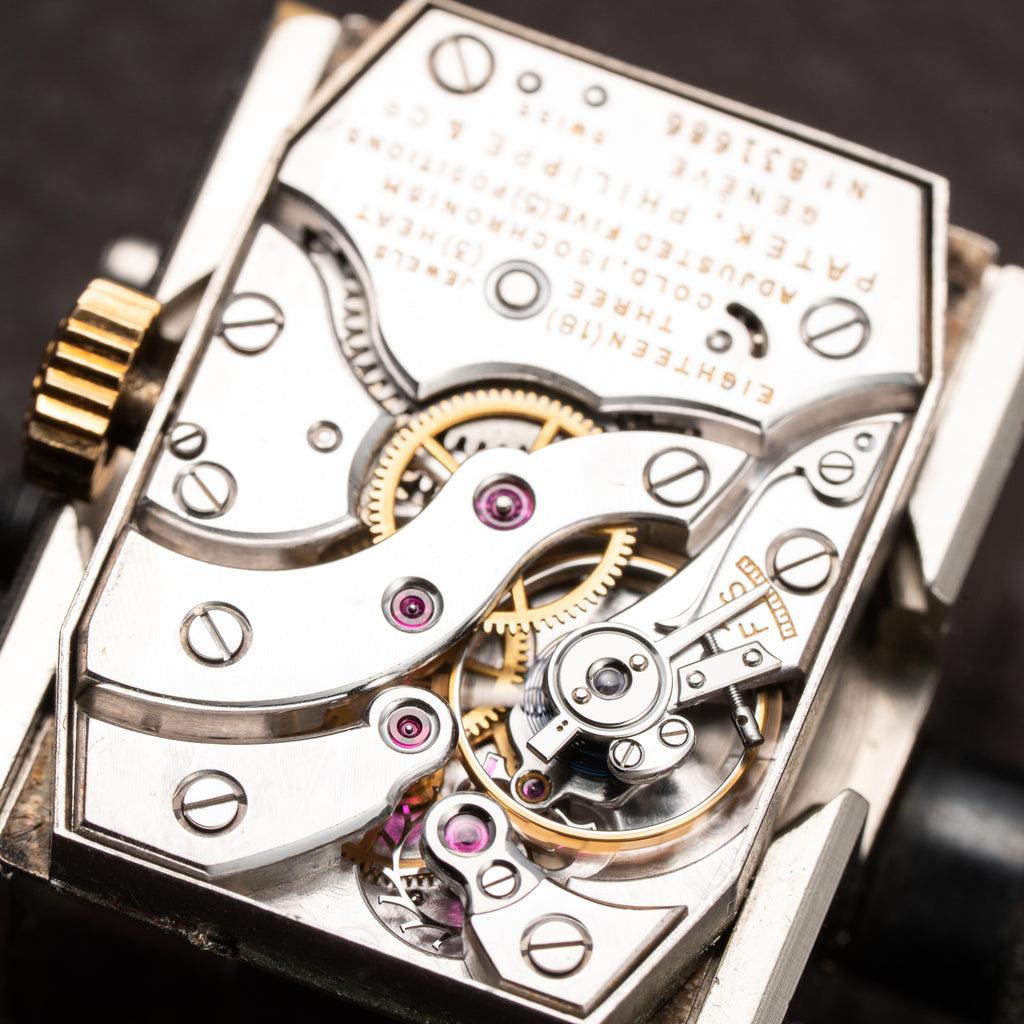 Patek Philippe Tank Oversize “Breguet Numerals” 18K Yellow Gold Ref. 469 from 1937