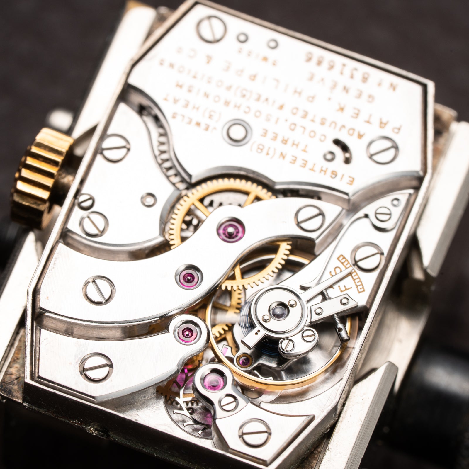 Patek Philippe Tank Oversize “Breguet Numerals” 18K Yellow Gold Ref. 469 from 1937