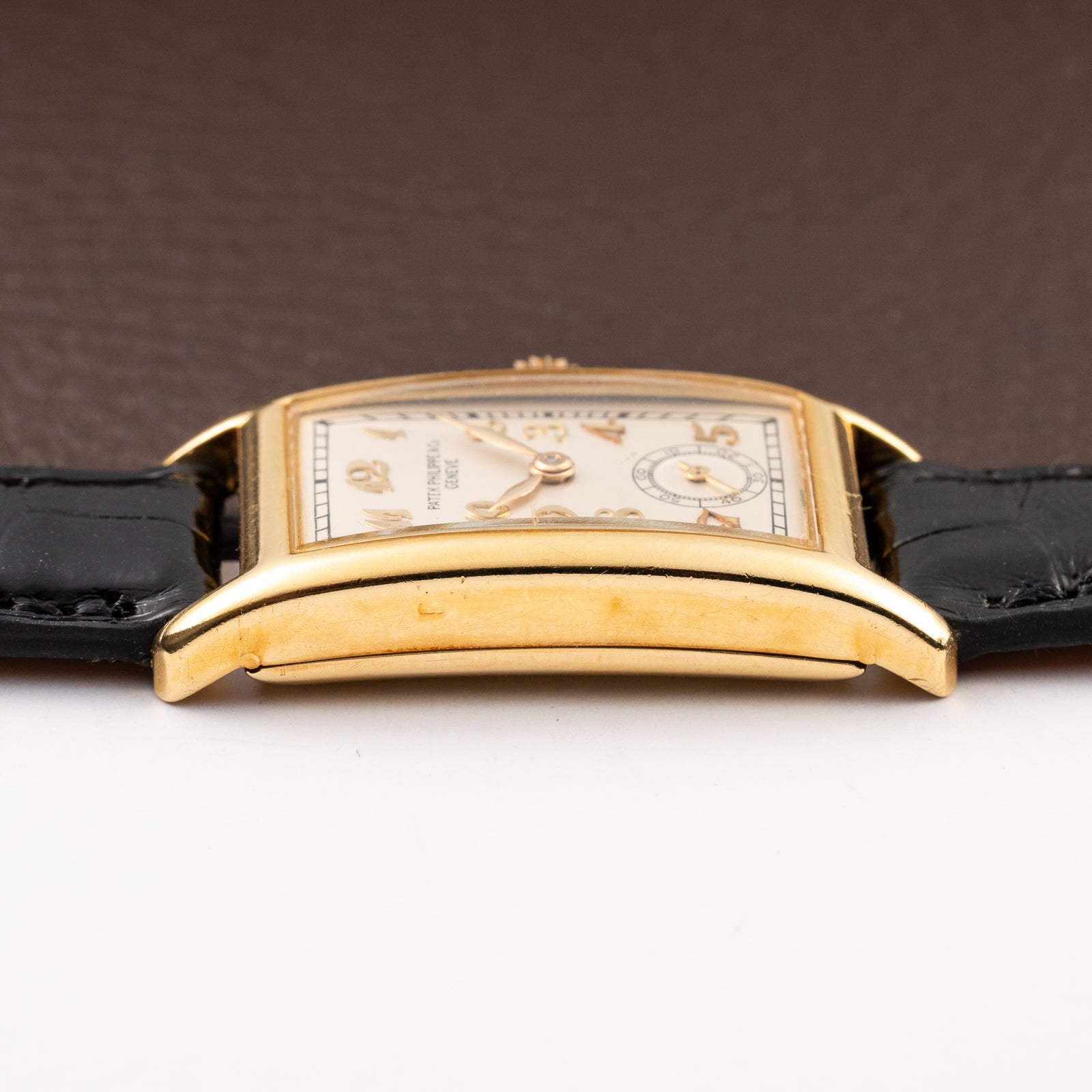 Patek Philippe Tank Oversize “Breguet Numerals” 18K Yellow Gold Ref. 469 from 1937