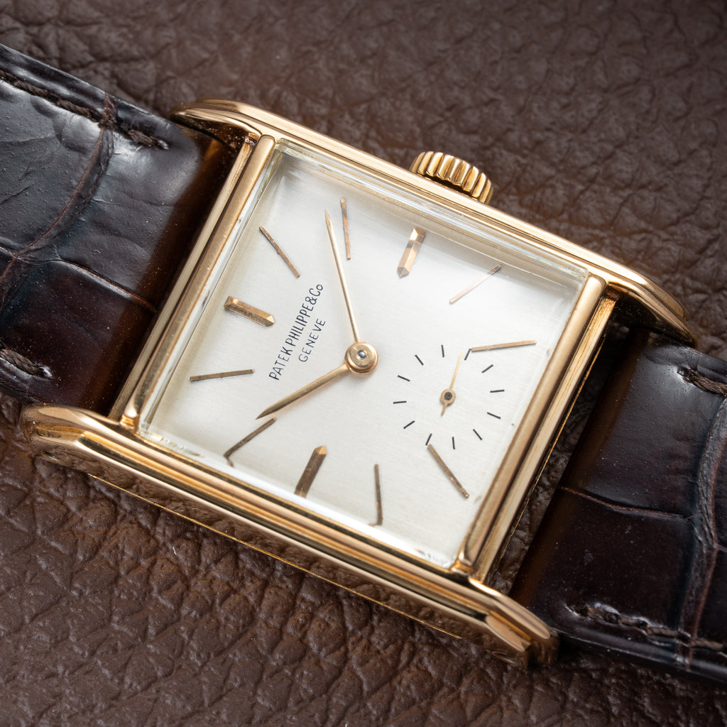 Patek Philippe Square Tank 18K Yellow Gold Ref 1483 from 1948