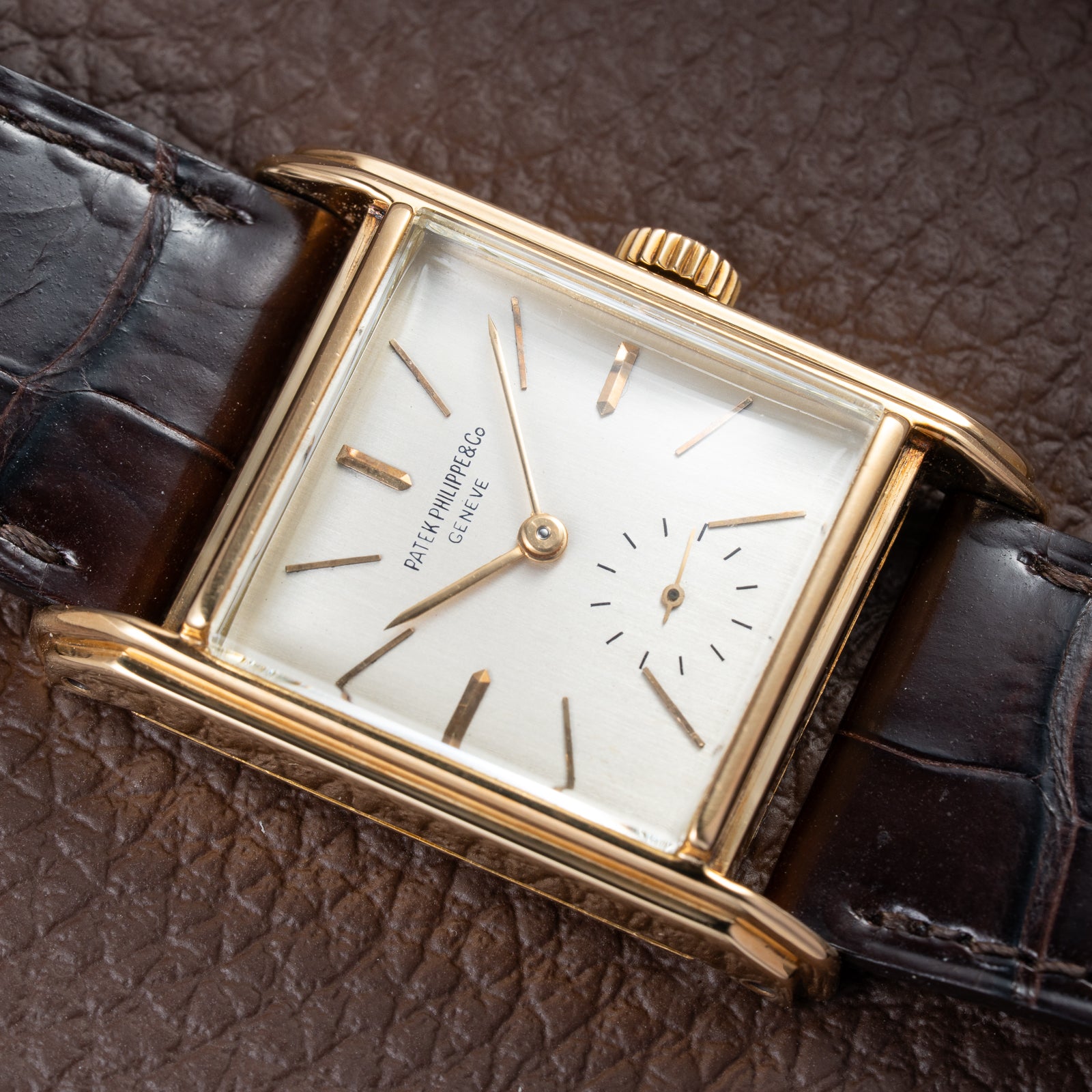 Patek Philippe Square Tank 18K Yellow Gold Ref 1483 from 1948