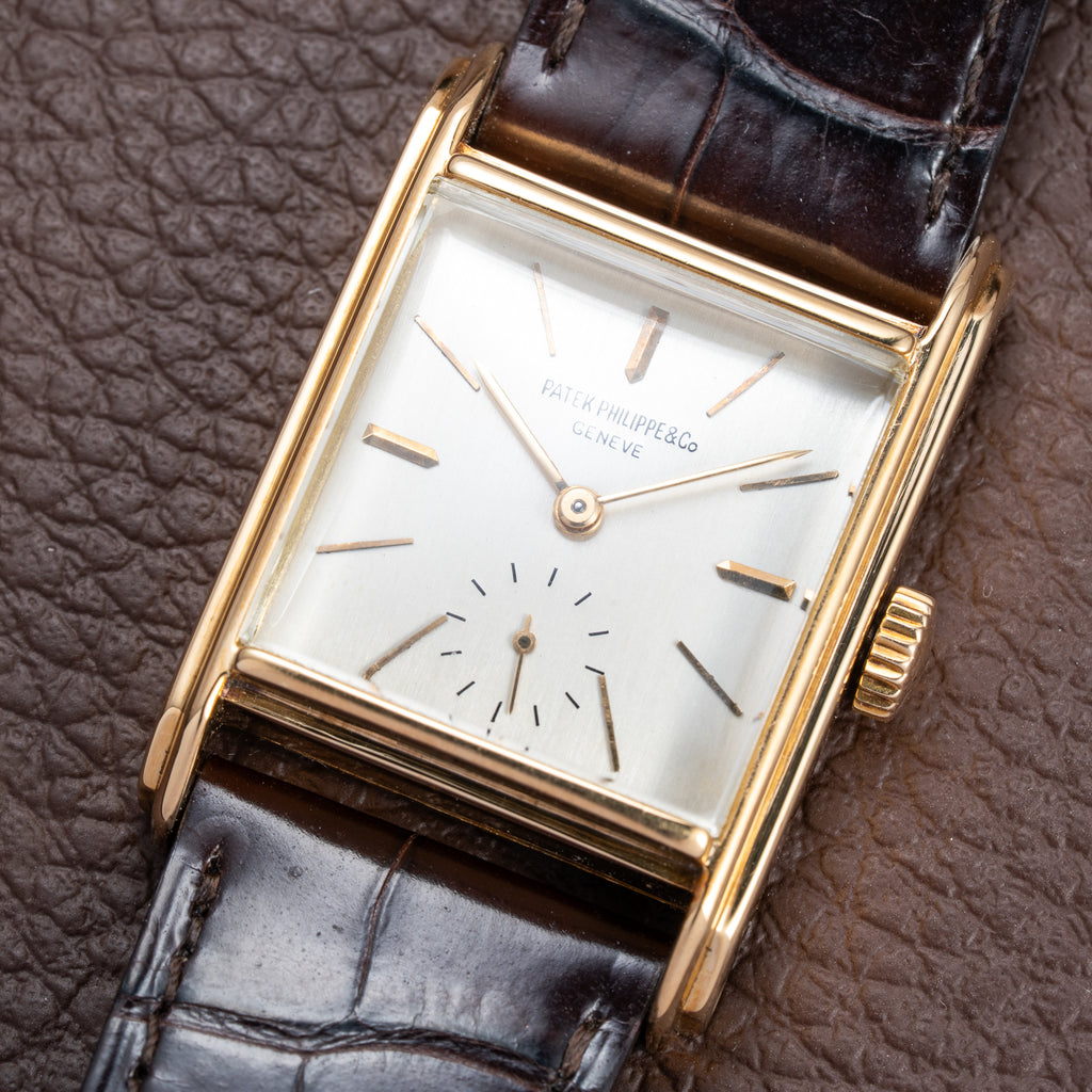 Patek Philippe Square Tank 18K Yellow Gold Ref 1483 from 1948