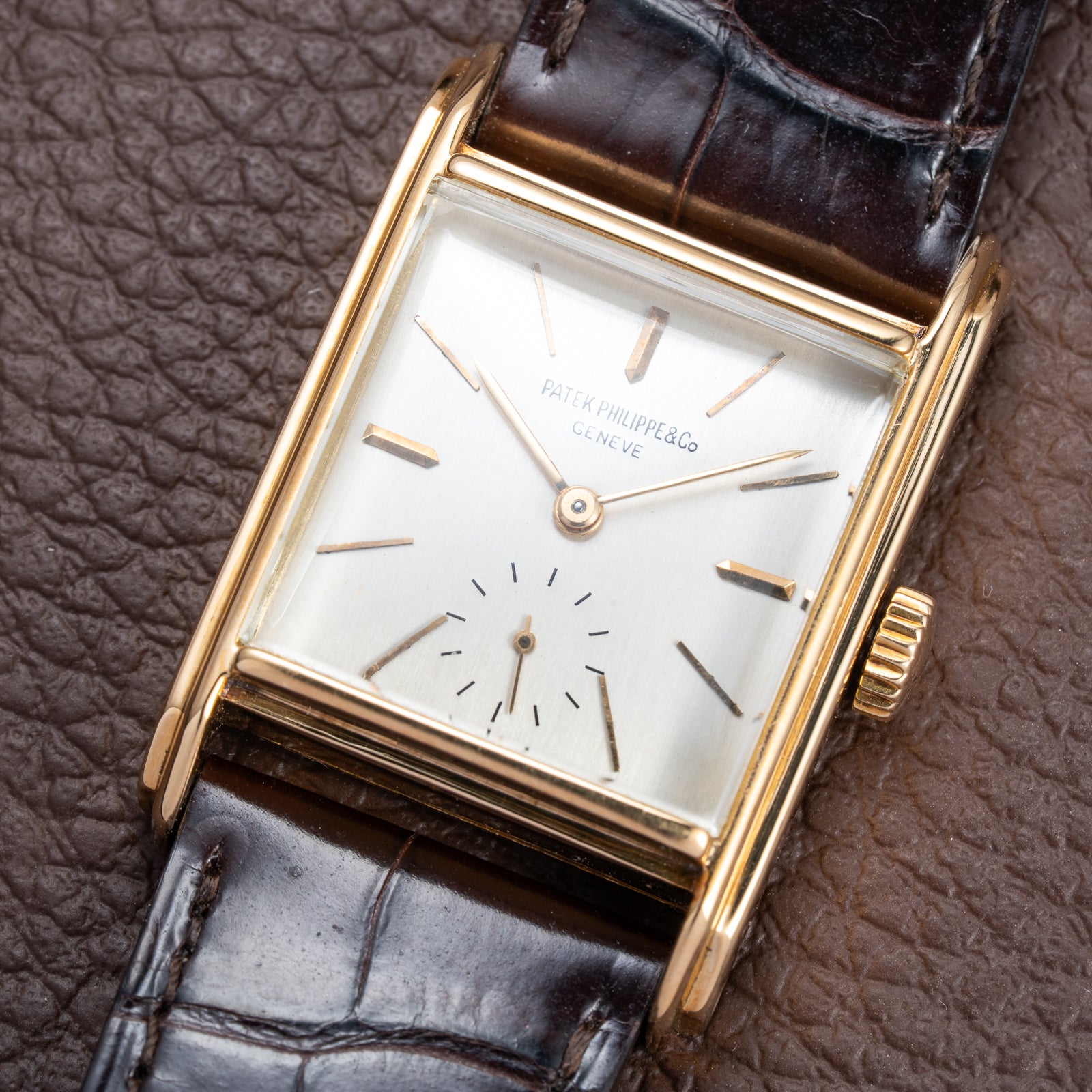 Patek Philippe Square Tank 18K Yellow Gold Ref 1483 from 1948