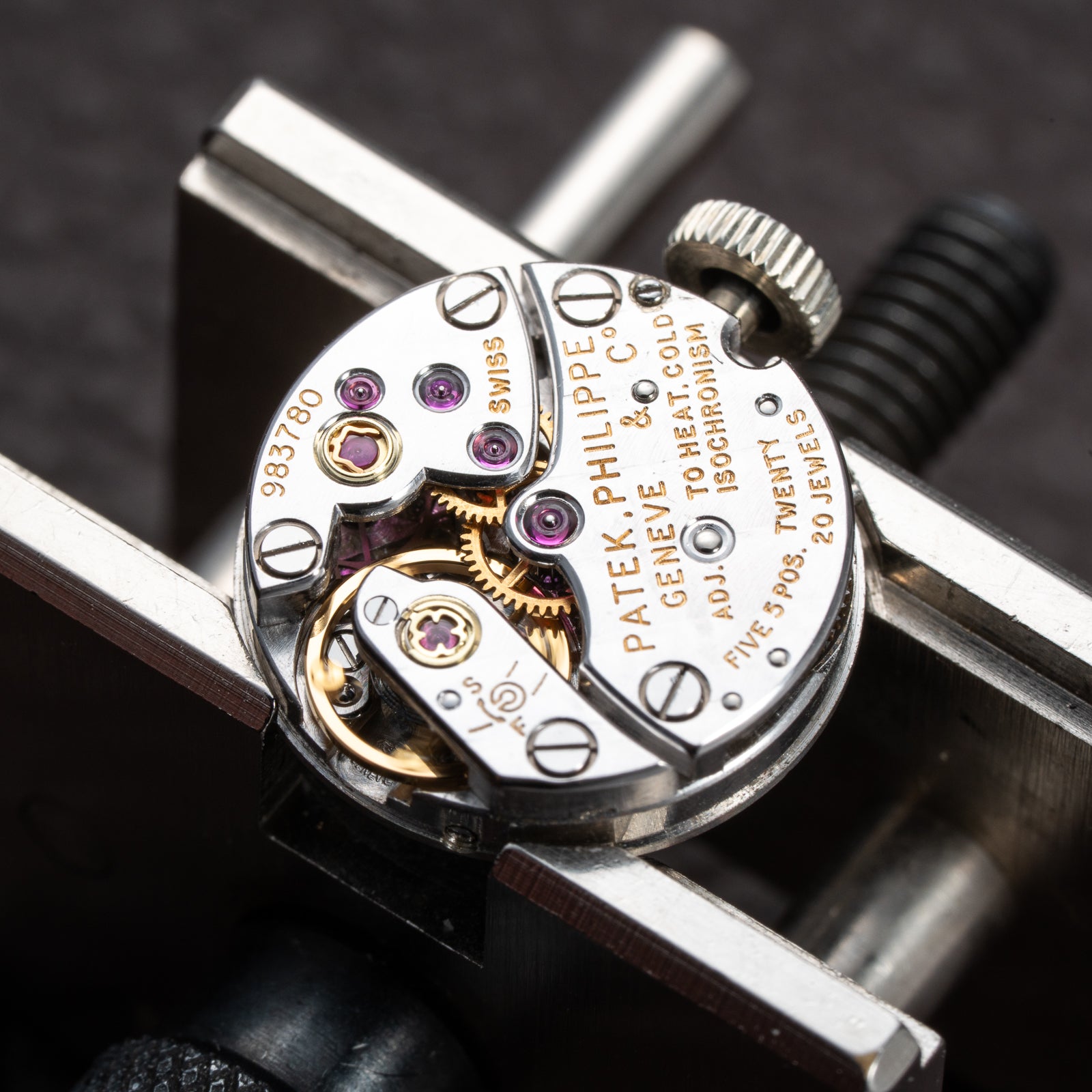 Patek Philippe Calatrava Lady Cocktail Watch White Gold 18k Blue Dial Ref 3266 from 1960s