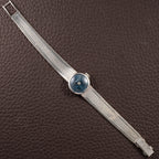 Patek Philippe Calatrava Lady Cocktail Watch White Gold 18k Blue Dial Ref 3266 from 1960s