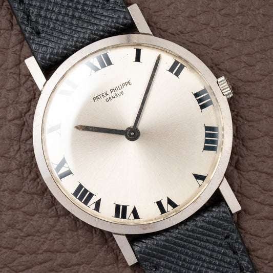 Patek Philippe Calatrava Ultra-Thin White Gold 18k Roman Dial Ref. 3512 from 1970s