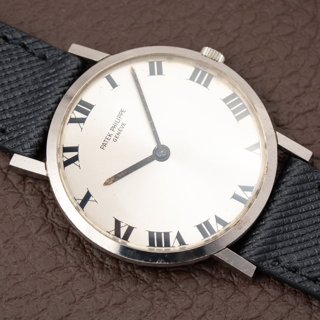 Patek Philippe Calatrava Ultra-Thin White Gold 18k Roman Dial Ref. 3512 from 1970s