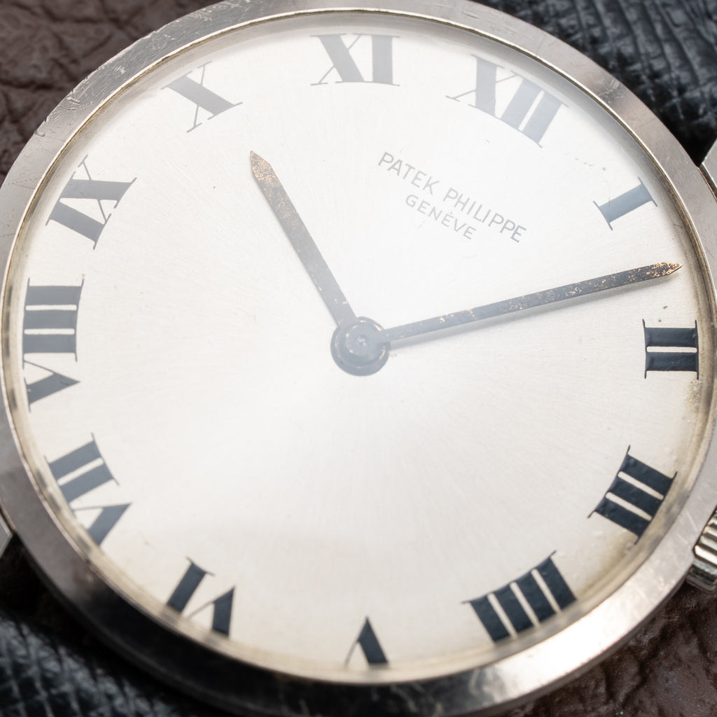 Patek Philippe Calatrava Ultra-Thin White Gold 18k Roman Dial Ref. 3512 from 1970s