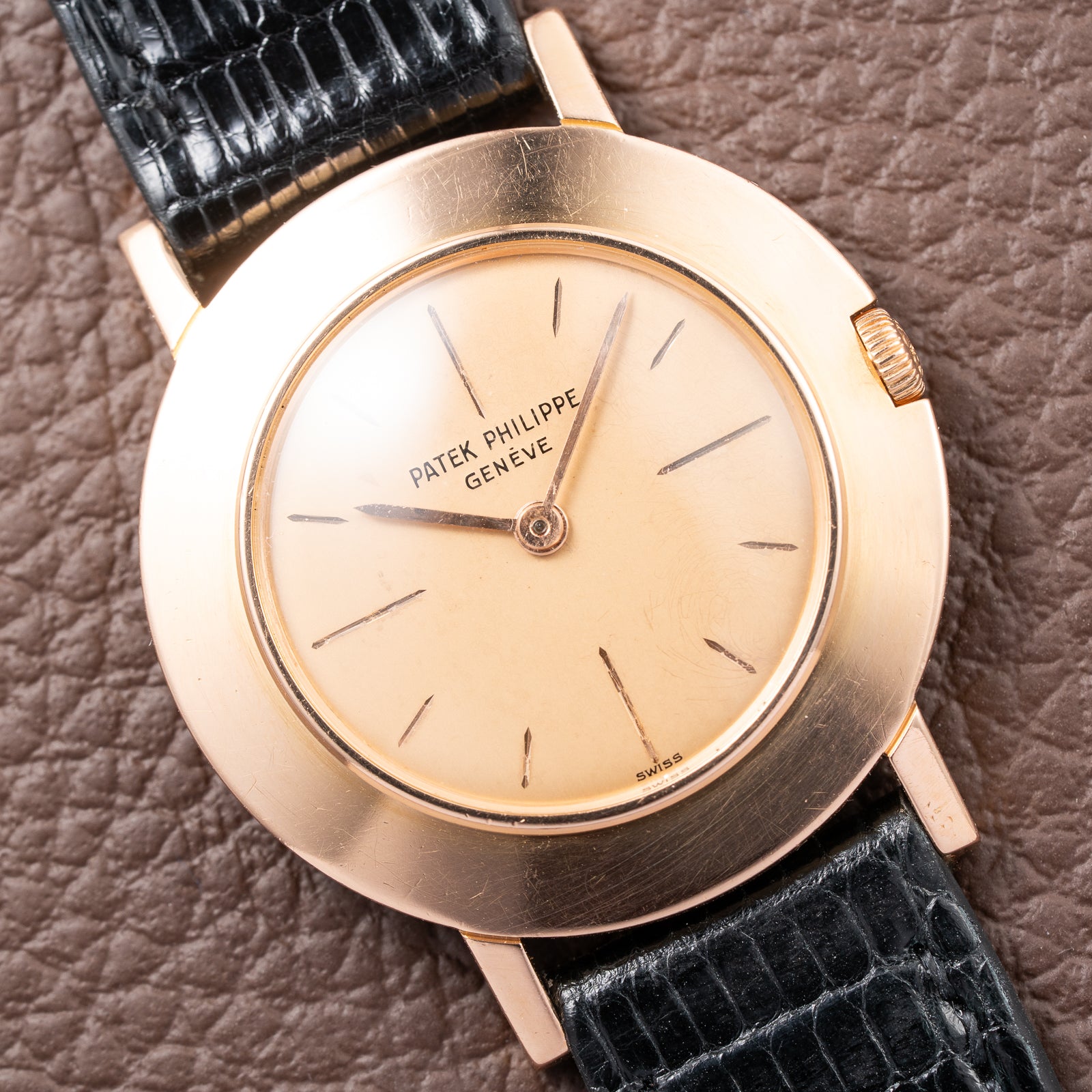 Patek Philippe “Disco Volante” Pink on Pink 18K Rosé Gold Ref 2594 from 1959