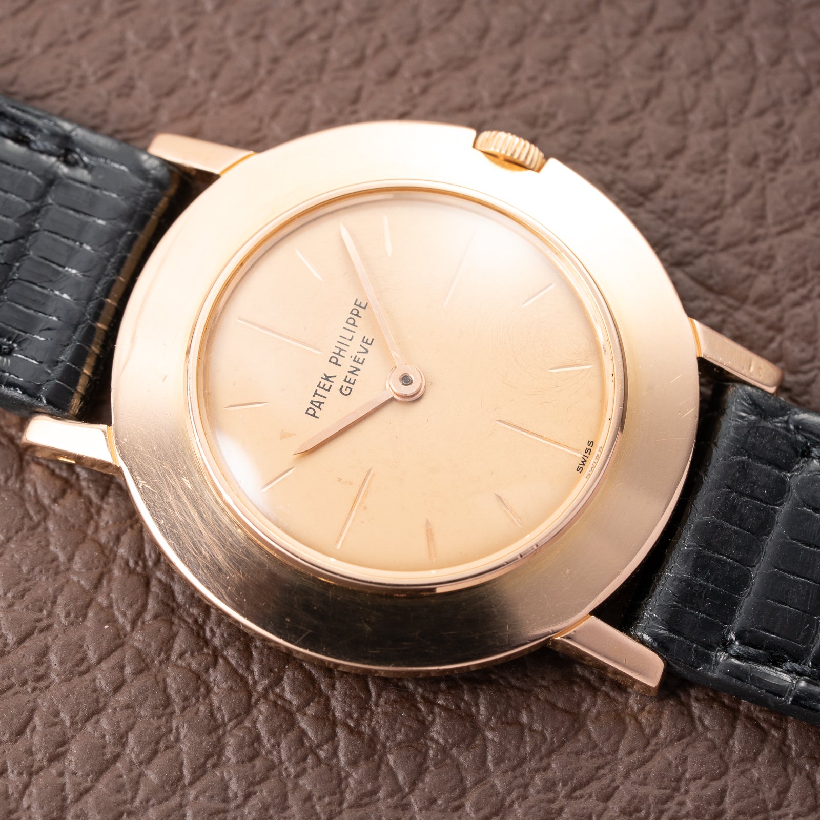 Patek Philippe “Disco Volante” Pink on Pink 18K Rosé Gold Ref 2594 from 1959