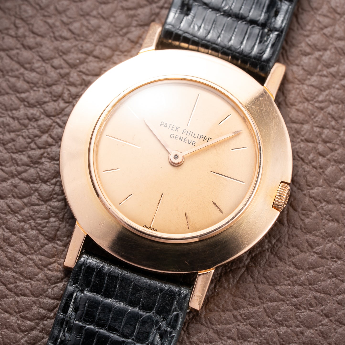 Patek Philippe “Disco Volante” Pink on Pink 18K Rosé Gold Ref 2594 from 1959
