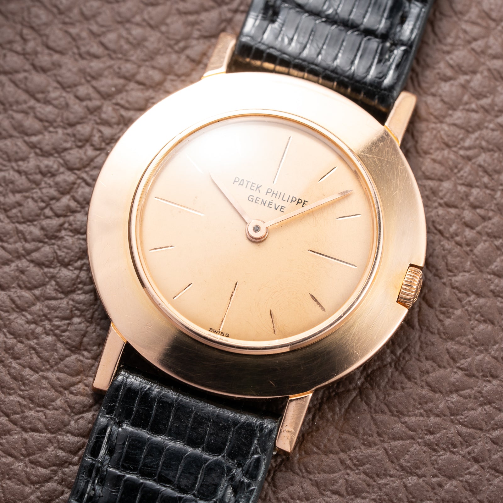 Patek Philippe “Disco Volante” Pink on Pink 18K Rosé Gold Ref 2594 from 1959