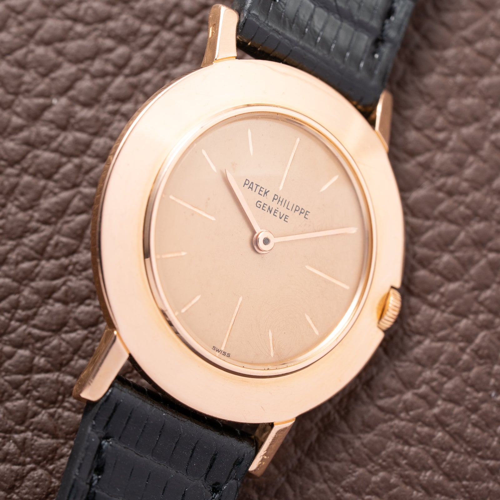 Patek Philippe “Disco Volante” Pink on Pink 18K Rosé Gold Ref 2594 from 1959