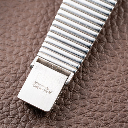 Patek Philippe Gondolo Haute Joaillerie Diamond Pavé Dial, Case & Bracelet 18k White Gold Ref 3733 From 1970s