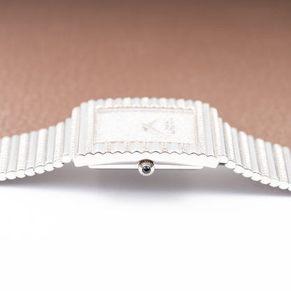 Patek Philippe Gondolo Haute Joaillerie Diamond Pavé Dial, Case & Bracelet 18k White Gold Ref 3733 From 1970s
