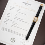 Patek Philippe Tank Oversize “Breguet Numerals” 18K Yellow Gold Ref. 469 from 1937
