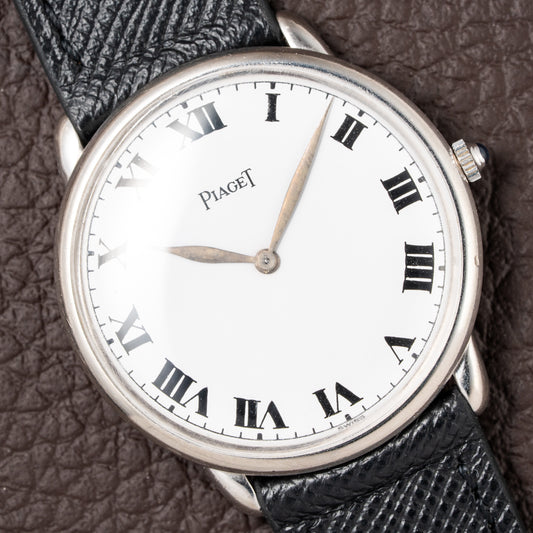 Piaget Altiplano Dress Watch 18K White Gold Ultra Thin Ref. 911 from 1960s