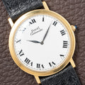 Piaget Automatic Ultra Plat 18K Gold White Roman Dial Ref. 12603 from 1960s
