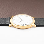 Piaget Automatic Ultra Plat 18K Gold White Roman Dial Ref. 12603 from 1960s